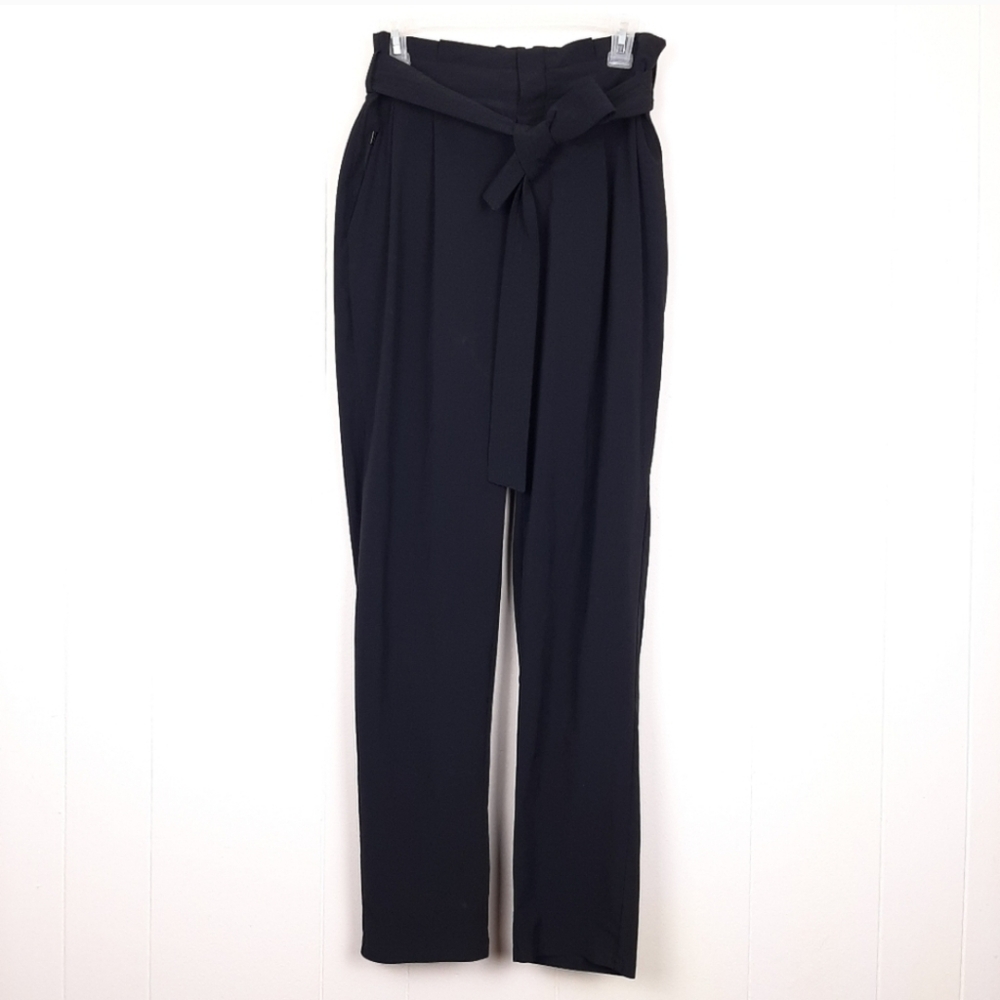 Athleta 8 tall Skyline Pant II wrinkle resistant high waisted travel black